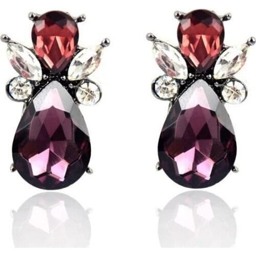 14 Colors Promotion New Design Stud Earrings Resin Stone European Brand Hematite Earrings Fashion Black Earrings For Women 2020