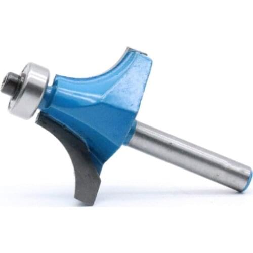 1/4-inch Shank 1-inch Cutting Dia Corner Edge-forming Round Router Bits with Ball Bearing Guide-Pack of 1 (1/4" x 1")