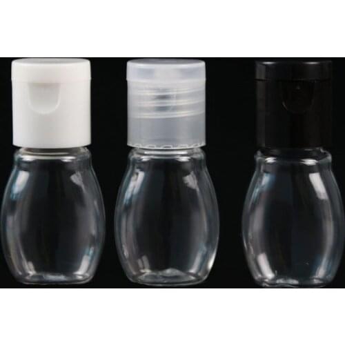 10 ML Cosmetic Container Transparent Empty Emulsion Refillable Bottle Flip Cap Plastic Essence Bottle Travel Container 50 pcs