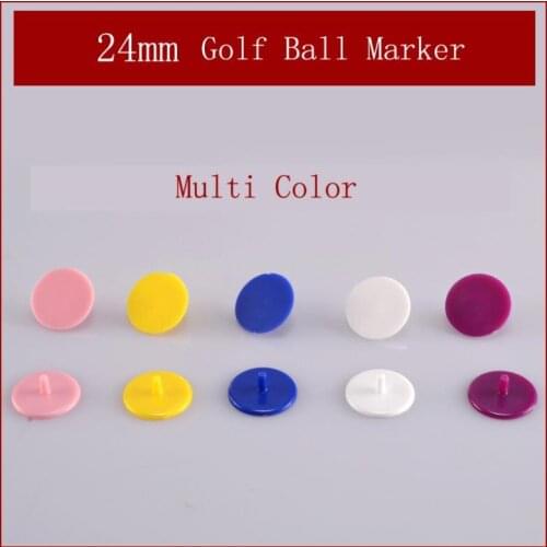 100pcs Golf Marker 24mm Multi Color Plastic Golf Ball Mark, Golf Aaccessories, Wholesale Mark Golf Ball Position