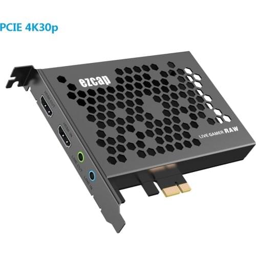 4Kp60 HDR Input and PassThrough HDMI2.0 compatible Video Capture card for windows MAC os Live Streaming Box