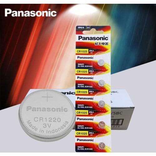 50PCS/LOT New Panasonic 100% Origina CR1025 CR 1025 3V Lithium Button Battery Coin Cell Batteries