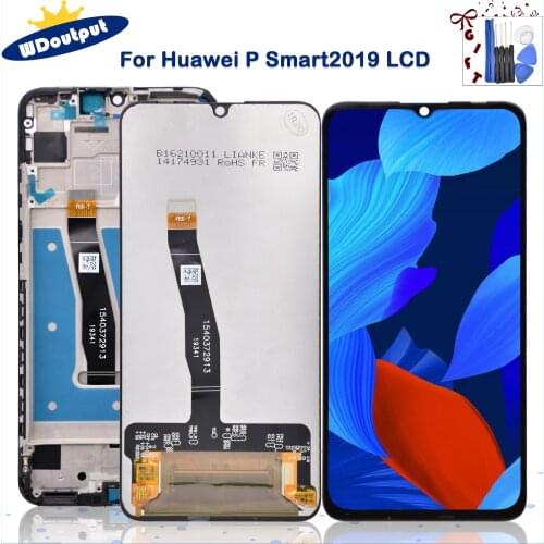 6.21"Original For Huawei P Smart 2019 POT-LX1 LX1AF LX2J Display Touch Screen Frame Assembly For Hauwei P Smart2019