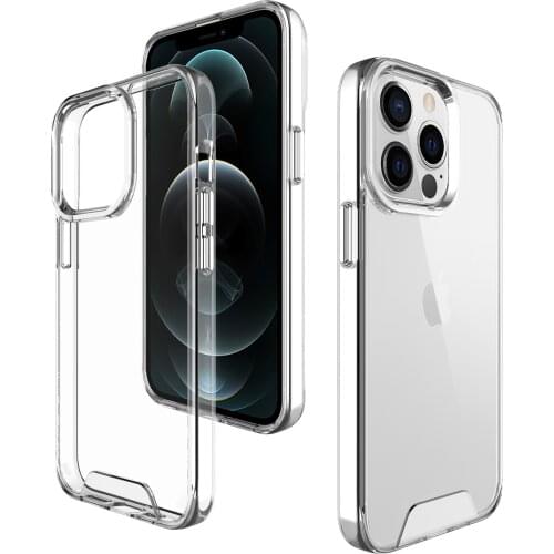 Bumper High Hardness Acrylic Clear Phone Case For iPhone 13 Pro Max Space Transparent Cover