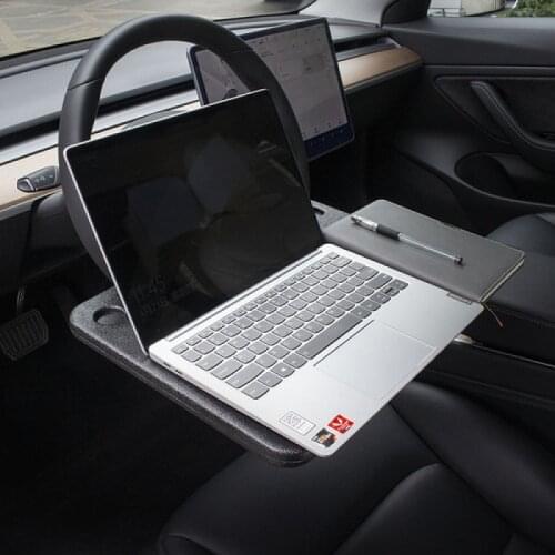 Car laptop desk, multi-function beverage holder for car, writing desk, steering wheel table