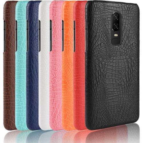 For OnePlus 6 Case Retro Luxury Crocodile Skin Protective Cover For Oneplus 6 1+6 One Plus 6 Oneplus6 Six A6000 Phone Bag Case