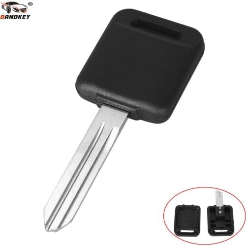 Dandkey Uncut Blade Blank Transponder Ignition Key Shell Case Cover No Chip For NISSAN 350Z Maxima Pathfinder Altima Sentra New
