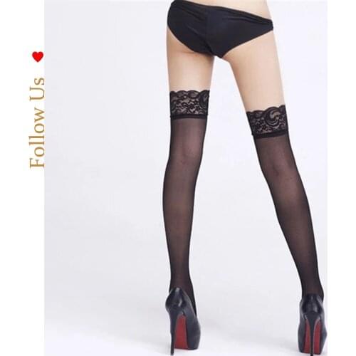 European and American Womens Sexy Underwear Uniform Temptation Sexy Transparent Lace Hose Stockings