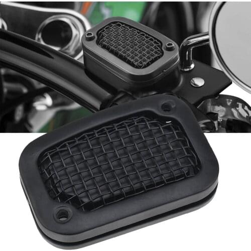H2CNC Front Brake Fluid Reservoir Cover Master Cylinder Cap for Harley Softail Fat Boy Lo FLSTFB CVO Breakout Heritage 2015-2017