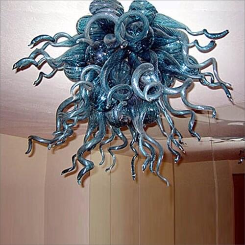 French Style Blown Murano Glass Chandeliers High Ceiling Decoration for Villa Decor