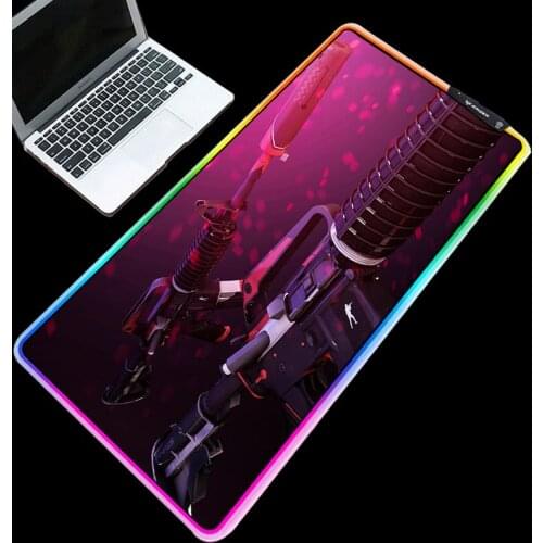 Mairuige Exquisite multi-size selection of RGB mouse pad CSGO series desk pad computer games essential LED lighting keyboard pad