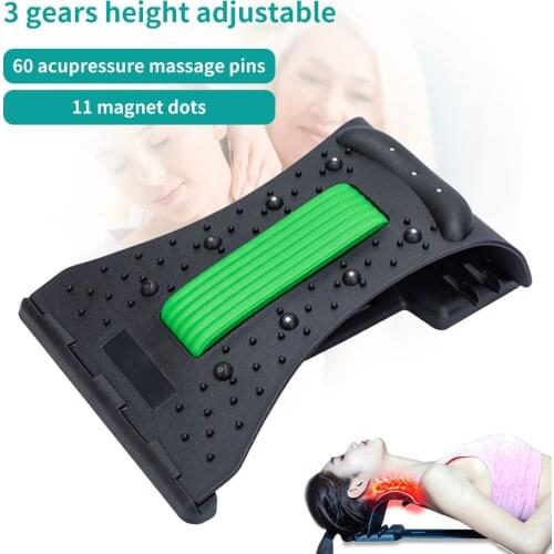 Neck and Back Massager Fitness Equipment Neck Stretcher for Pain Reliefs Lower and Upper Neck Pillow Shoulder Massage