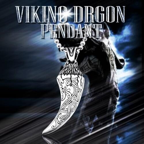 Beier 316L stainless steel Norse Viking drgon Pendant Necklace Thors Hammer Mjolnir Scandinavian amulet men jewelry LP395