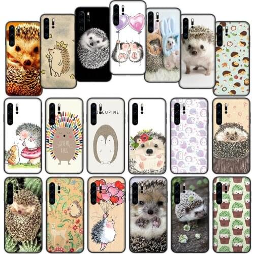 Hedgehog Soft Cover Case for Huawei P40 P30 P20 P10 Lite Pro Nova 5t