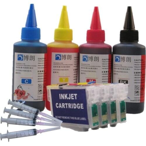 Refill ink kit FOR EPSON T1811 Refillable ink cartridge for EPSON XP-215 XP-312 XP-315 XP-412 XP-415 XP-225 XP 322 325 422 425