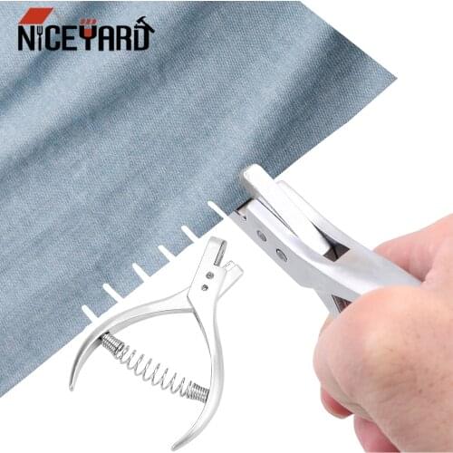 NICEYARD High Quality 1PC Garment Pattern Notcher Pro Designer Tailors Steel Sewing Pliers Punch Marker