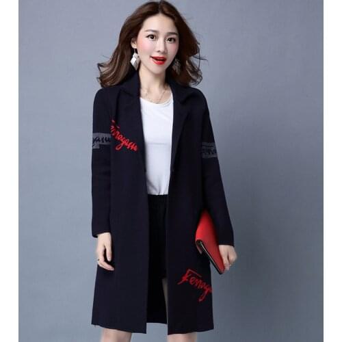 2020 New Spring Autumn Women Knitted Cardigan Sweaters Long Coat Womens Sweater Casual Long Sleeve Female Jacket Tops R1054
