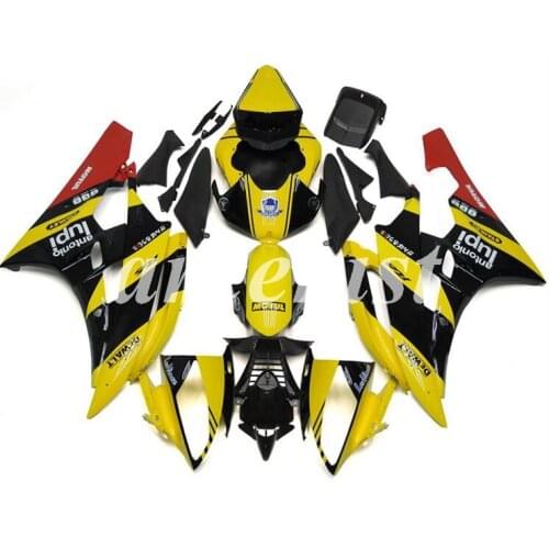 New ABS Injection Mold Motorcycle Full Fairings Kit Fit for YAMAHA YZF-R6 2006 2007 R6 06 07 Custom Yellow black