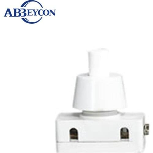 NS186 PBS-18 2A 250VAC Latching ON-OFF 10mm white push button switch