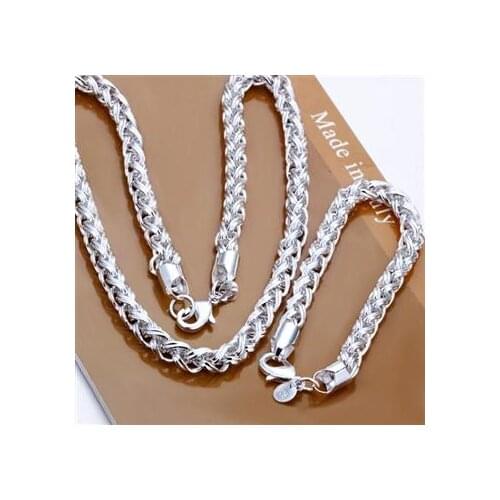 Wholesale! Fashion jewelry, N925 silve r Necklace + bracelet Set 0176