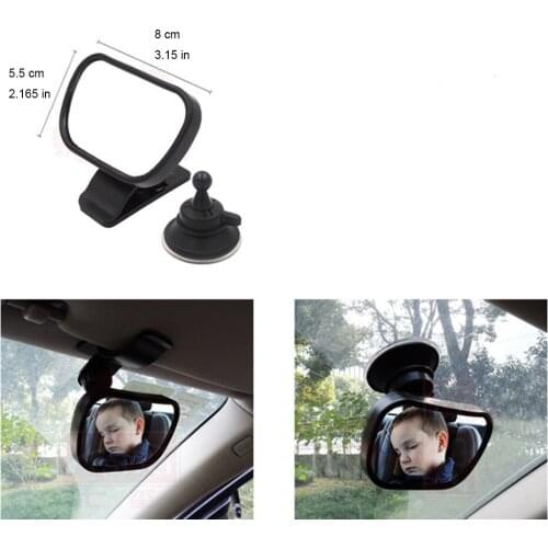Adjustable Suction Clip-On Baby Car Mirror Back Seat Safety Child Rear Convex Mirror Car Baby Kids Monitor Car Accessories