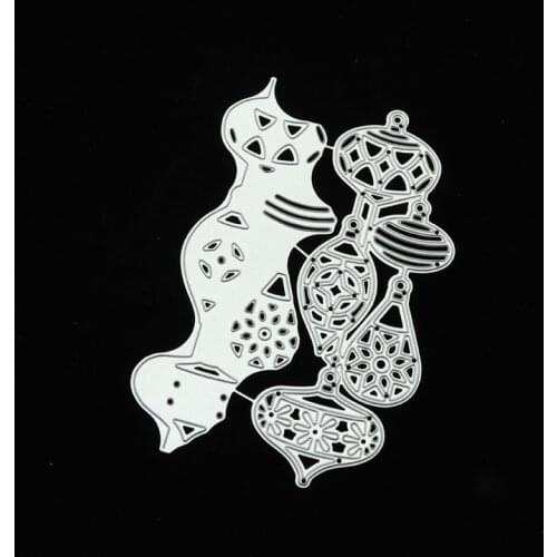 Christmas lantern lace Metal Cutting Dies DIY Scrapbooking Paper Photo Album Crafts Mould Cards Blade Punch Stencils