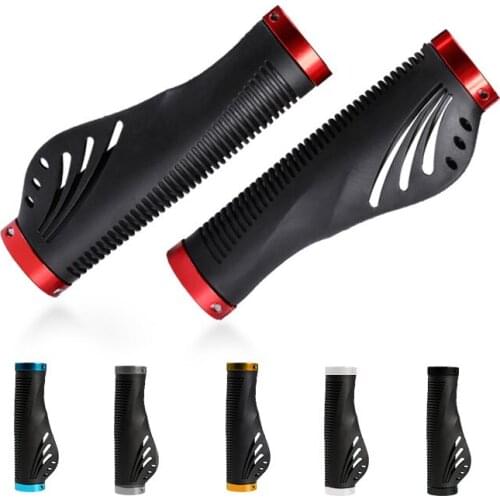 MTB Road Bicycle Handleabr Grips Anti-skid Rubber Bike Lock Handle Grip Anti-slip Comfortable Bar End Grips Cycling Handle Cover