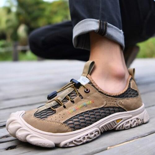 Sandalet Erkek Beach Sandals Men Sandalen Heren Sandles For Fashion Trekking Sandalle Homme Male Leather Sandalet Sandale Ete