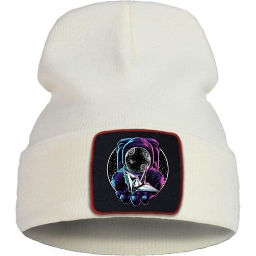 Hat Cool Paper Crane Astronaut Men Winter Hats Warm Casual Harajuku Women Knitted Hat Soft Fashion Punk Beanie For Teens