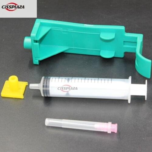 CISSPLAZA refill tool compatible for HP 51645 6615 51640 240 45 15 51640/51645/6615/240/45/15 printer with syringe and needle