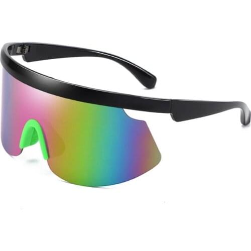 REVO Lens Sunglasses Cycling Glasses Protect Against The Wind UV400 Big Frame Conjoined Sunglasses Men And Women Sunglasses