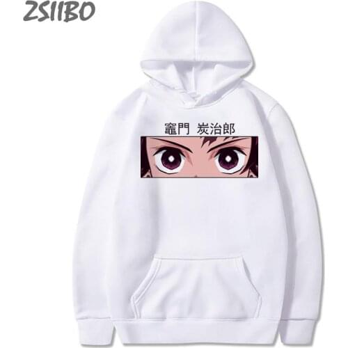Harajuku Demon Slayer Anime Clothers Females Hoodies Men Unisex Streetwear Sudaderas Hoody Hip Hop Sweatshirt Kimetsu No Yaiba
