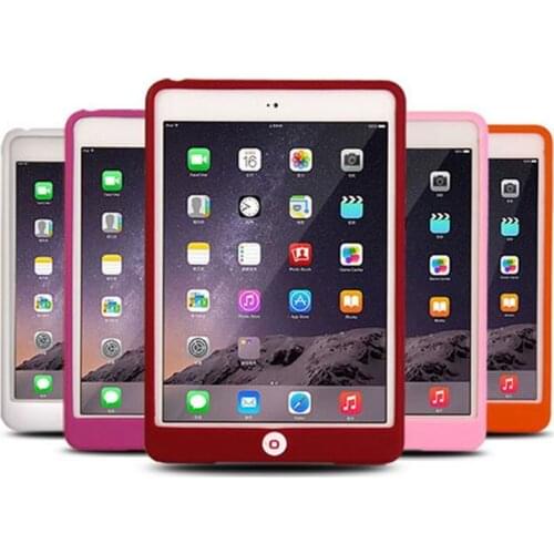 Solid Rubber Protective Coque for iPad Air 1 Silicon Case A1474 A1475 Candy Shockproof Cover for iPad Air 1 Rubber Case 9.7