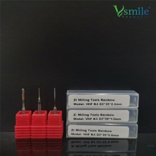 DC Diamond Coated Milling Drills For Zirconia 35mm Burs Compatible For VHF K1 K3 K4 Dental CADCAM Milling Machine