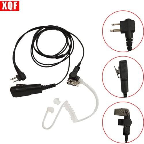 XQF Air Tube Earpiece Earphone Headset PTT for Motorola SL7550 SL4000 SL1K MotoTRBO Two Way Radio
