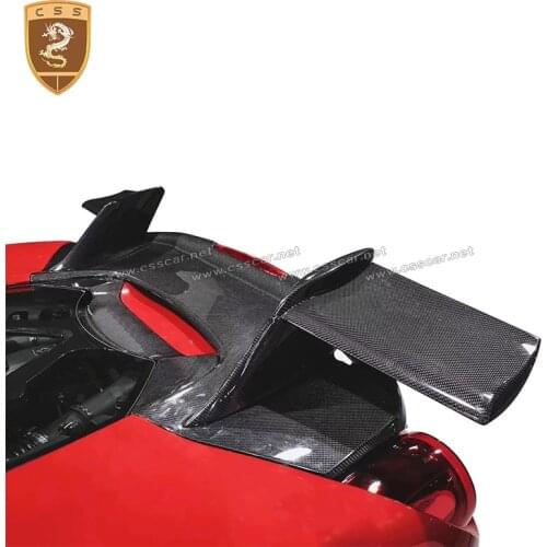 Carbon fiber rear wing for Ferari 488 carbon fiber rear spoiler for Ferari 488 spider for 488 M style rear spoiler