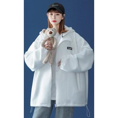 Baseball Jacket Womens Spring and Autumn New Loose Women Jacket Casual Hooded Womens Coat Bomber Jacket 2021 Korean Version