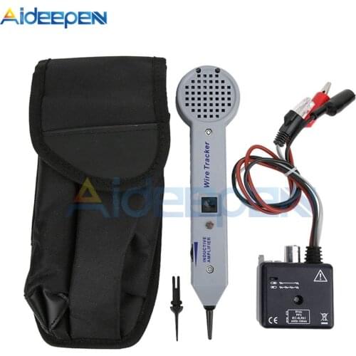 200EP Network Cable Tester Telephone Wire Tracker Line Finder Induction Amplifier Audio Generator with Volume Cable Tool Kit