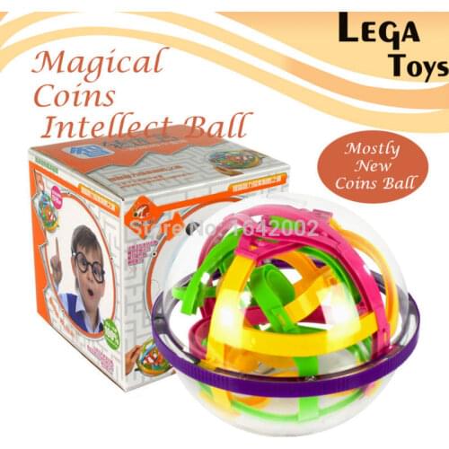 3D Magical Coin Intellect Maze Ball Kids Amazing Balance Logic Ability Toys Educational IQ Trainer Game For Kids Chirstmas Gifts