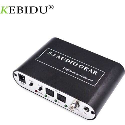 5.1 CH Audio Decoder SPDIF Coaxial To RCA DTS AC3 Optical Digital Amplifier Analog Converte Amplifier HD Audio Rush Players/DVD