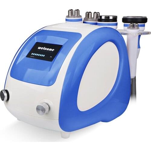 Blue 5 In 1 Vacuum RF Body Slimming Face V Lifting Skin Tighten Radio Frequency Ultrasonic Beauty Machine