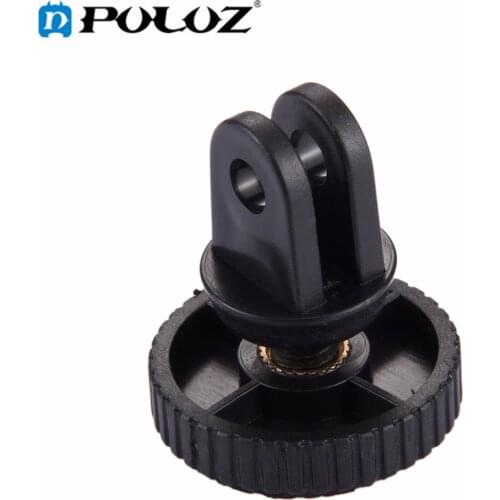 PULUZ 1/4 inch Screw Tripod Mount Adapter for GoPro Hero 5 Black edition/GoPro HERO5/4/3+/DJI OSMO Action Cameras 3.3cm Diameter