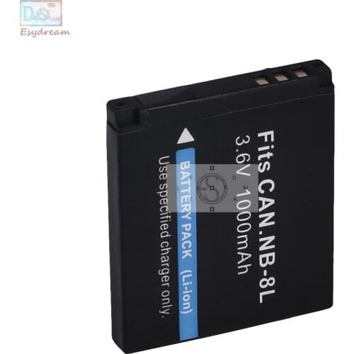 NB8L NB-8L 1000mAh Camera Battery for Canon Powershot A2200 A3000 A3100 A3200 A3300 PM059