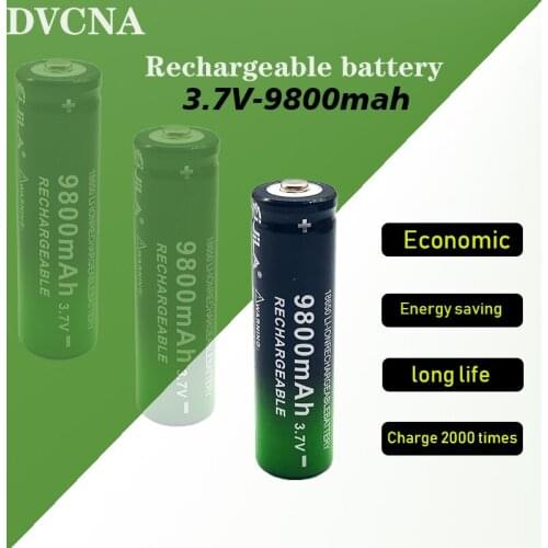 18650 Battery 3.7V 9800mAh high capacity battery rechargeable lithium battery for Flashlight Torch Toys