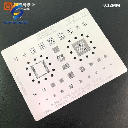 Amaoe BGA Stencil LG2 MSM8996 CPU/RAM For LG G5/G6/VS995/H850/V20/H868/G6+/Q8 Power wifi audio Chip IC Tin Solder Reballing