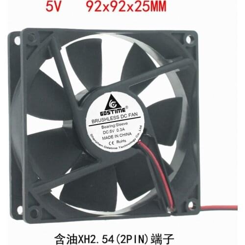 DC 5V 12V 24V 2pin 9225 9cm 90mm 92*92*25 sleeve bearing silent Brushless Cooling Fan