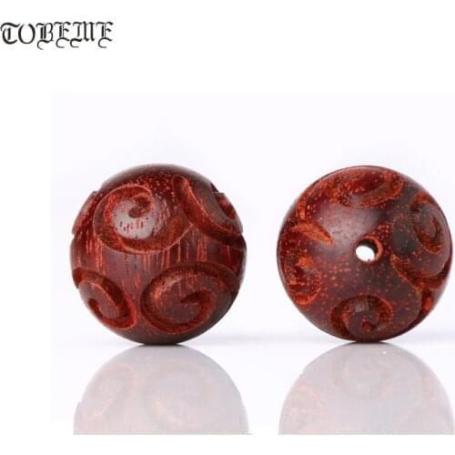 Handmade Redsandalwood Beads Genuine Indian Redsandalwood Beads Good Luck Symbol Beads DIY Tibetan Rosary Findings