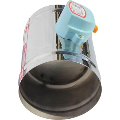 125mm stainless steel air damper valve HVAC electric air duct motorized damper for 5"ventilation pipe valve 220V