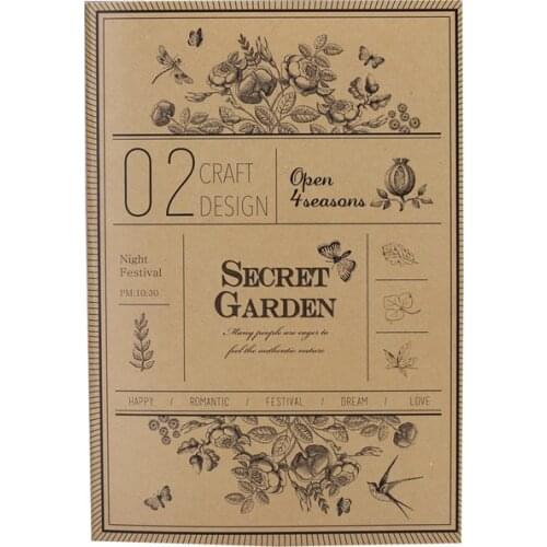DL FA560-16 student suture notes 60 page homework diary Retro Notepad Creative simplicity school Stationery office supplies