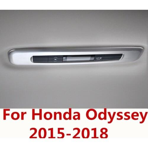 For Honda Odyssey 2015-18 Indoor car styling roof air conditioning button switch decorative frame cover trim sticker decoration